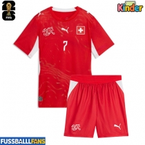 Schweiz Breel Embolo #7 Heimtrikotsatz Kinder WM 2026 Kurzarm (+ Kurze Hosen)